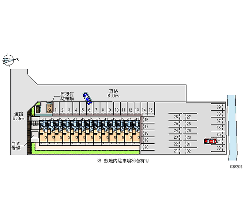 レオパレス日永東 月極駐車場