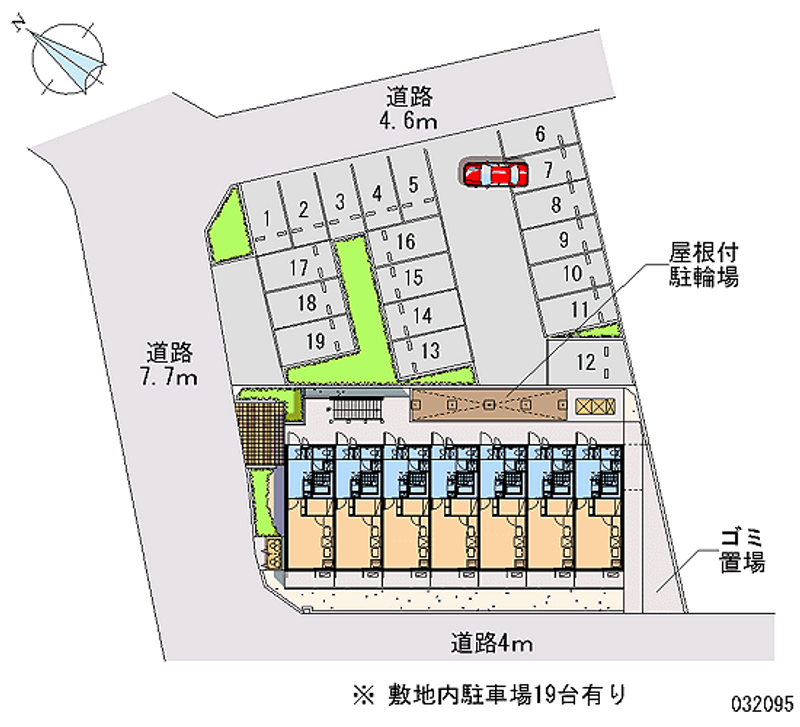 レオパレス上土棚南 月極駐車場