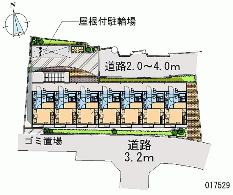 レオパレス上野西清風 区画図