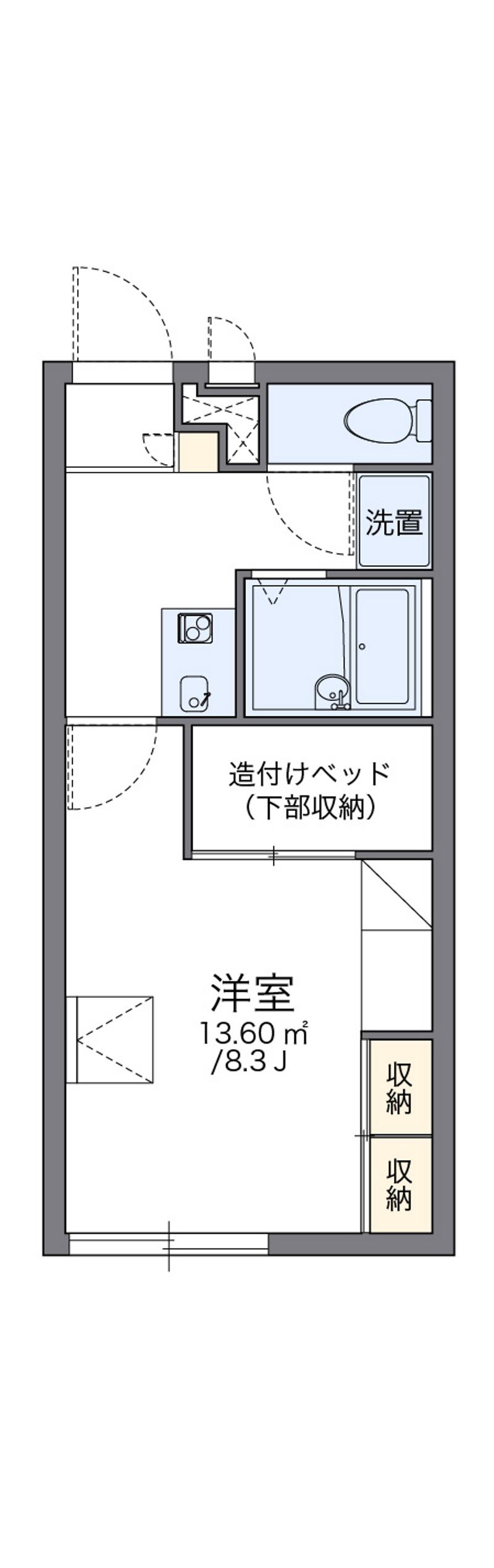 レオパレスＰＬＵＭＳ 間取図