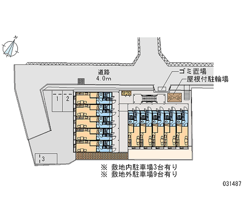 レオパレスヴィラ柏の森 月極駐車場