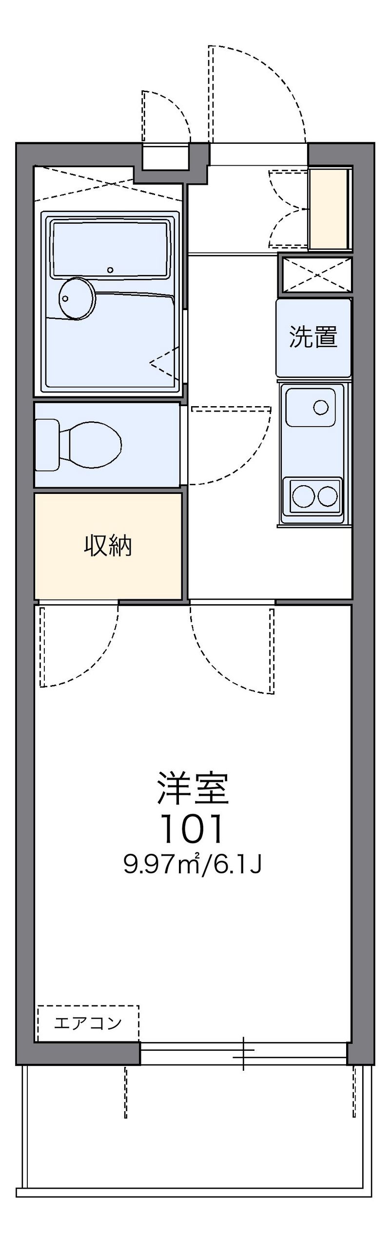 レオパレスボヌール久喜 間取図