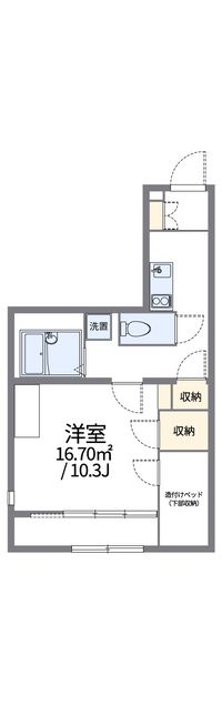 レオパレスリバーポイント小岩Ⅱ 間取り図