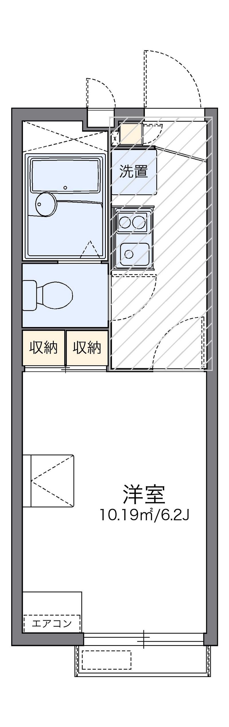 レオパレスコートリバーⅢ 間取図