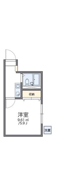 レオパレス別府２ 間取り図