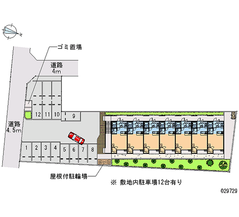 レオパレスあい 月極駐車場