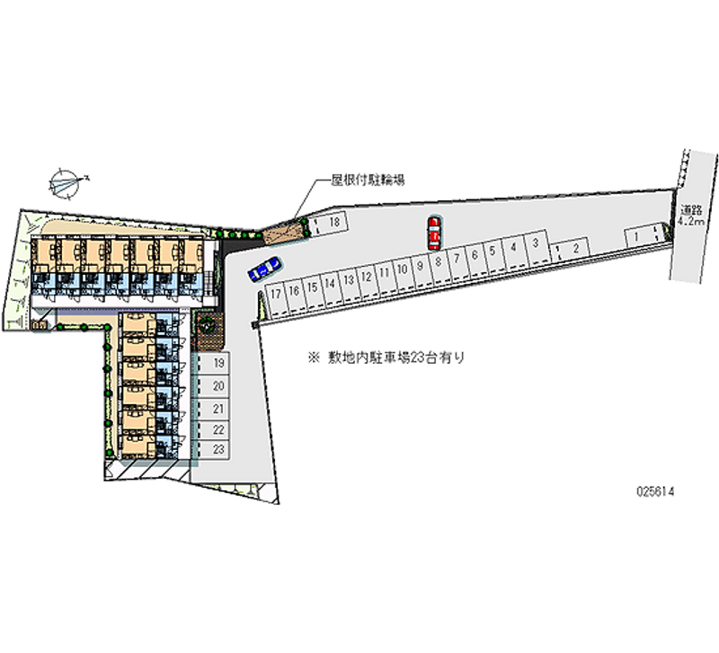 レオパレスオレンジハウス山鹿 月極駐車場