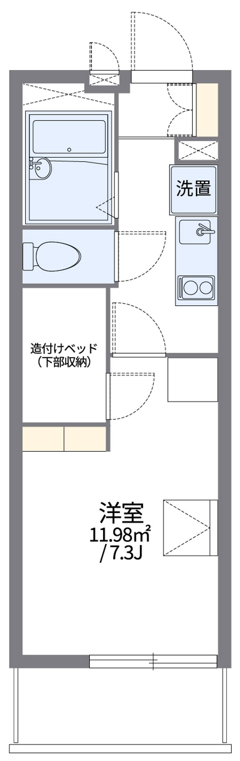 レオパレス春姫 間取図