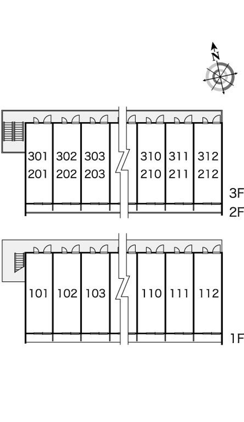 レオパレスカトレヤ 間取配置図