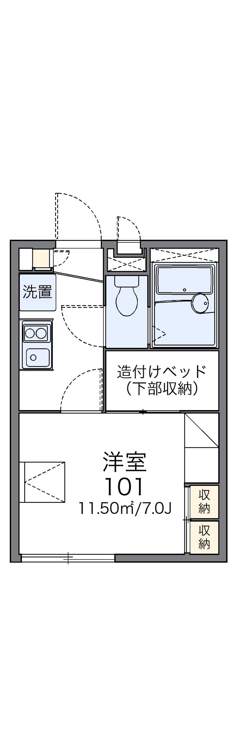 レオパレスＹＯＳＨＩＤＡ 間取図