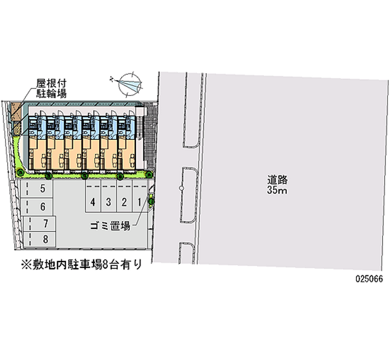 レオパレスエポック上地 月極駐車場