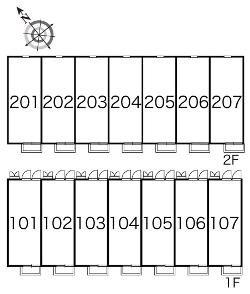 レオパレスＥｘｉｓｔｅｎｃｅ 間取配置図