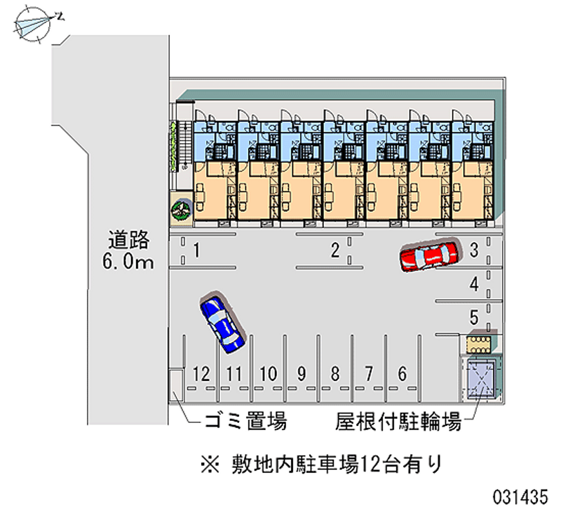 レオパレスエルグレース 月極駐車場