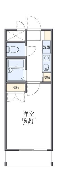 レオパレスＲＸ倉敷 間取り図