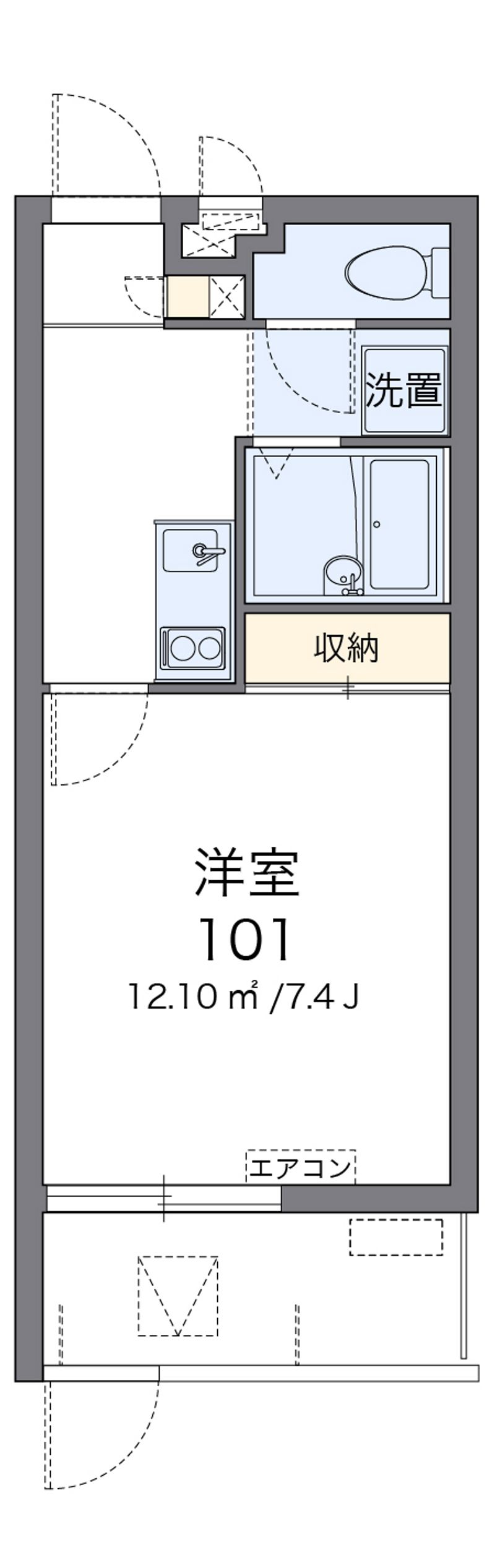 クレイノハピネスⅡ 間取図