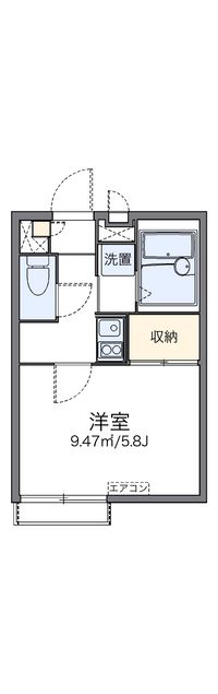 レオパレスサウスフィールド六浦 間取り図