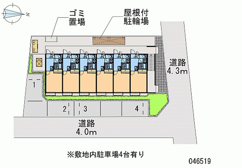 レオパレス鳴滝 月極駐車場