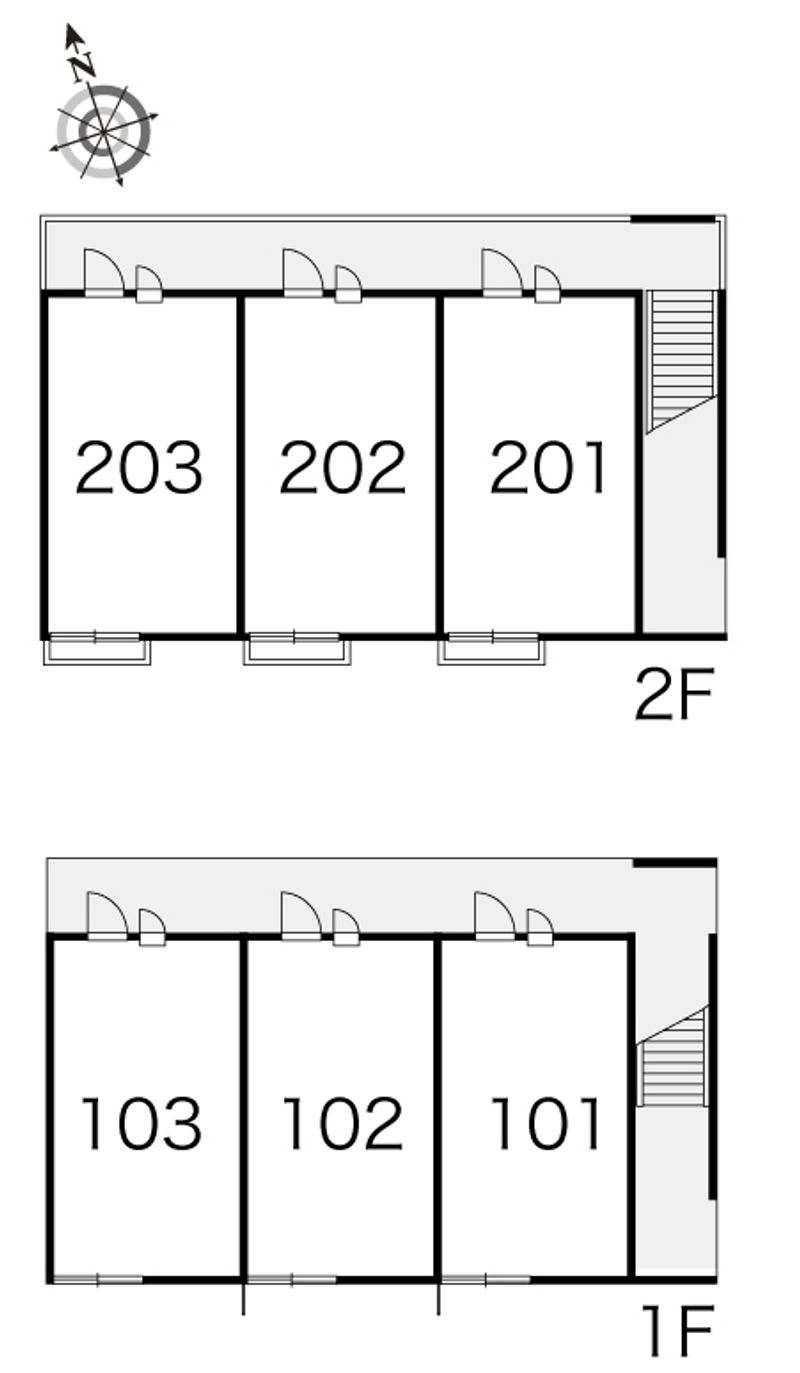レオパレスレヴ 間取配置図
