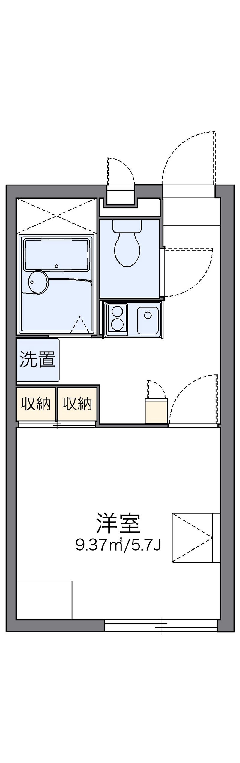 レオパレス光の杜 間取図