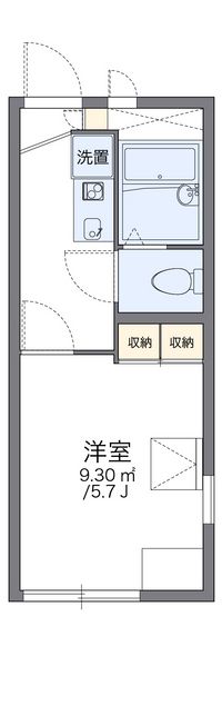 レオパレスシングルフラット梅田 間取り図