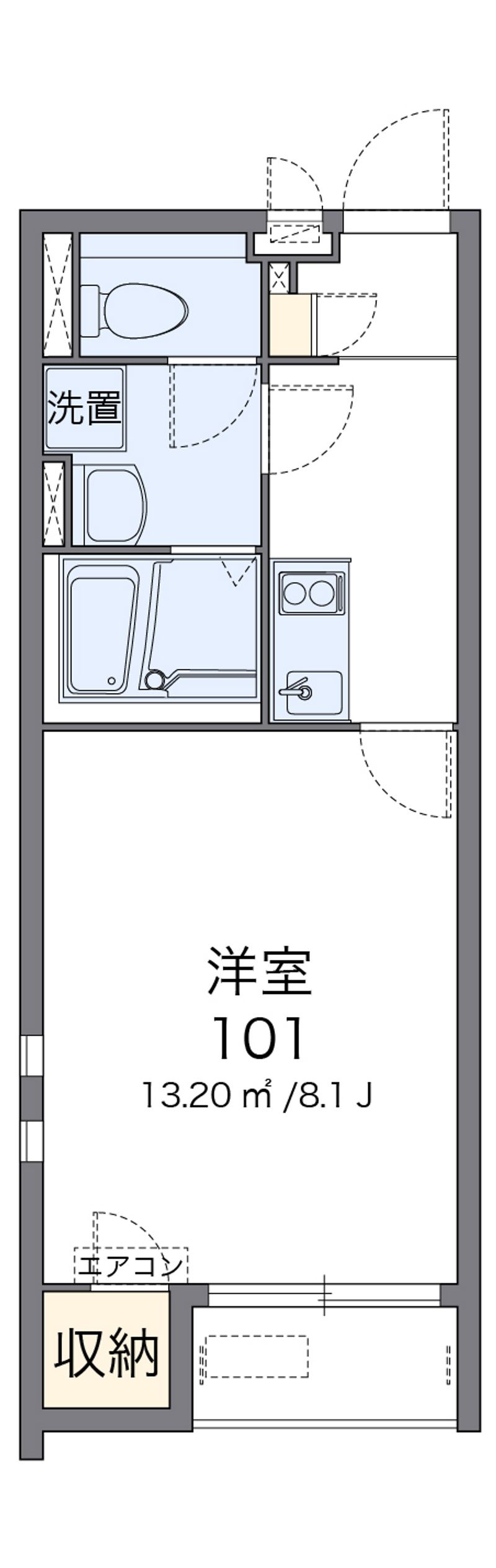 クレイノドミール城陽 間取図