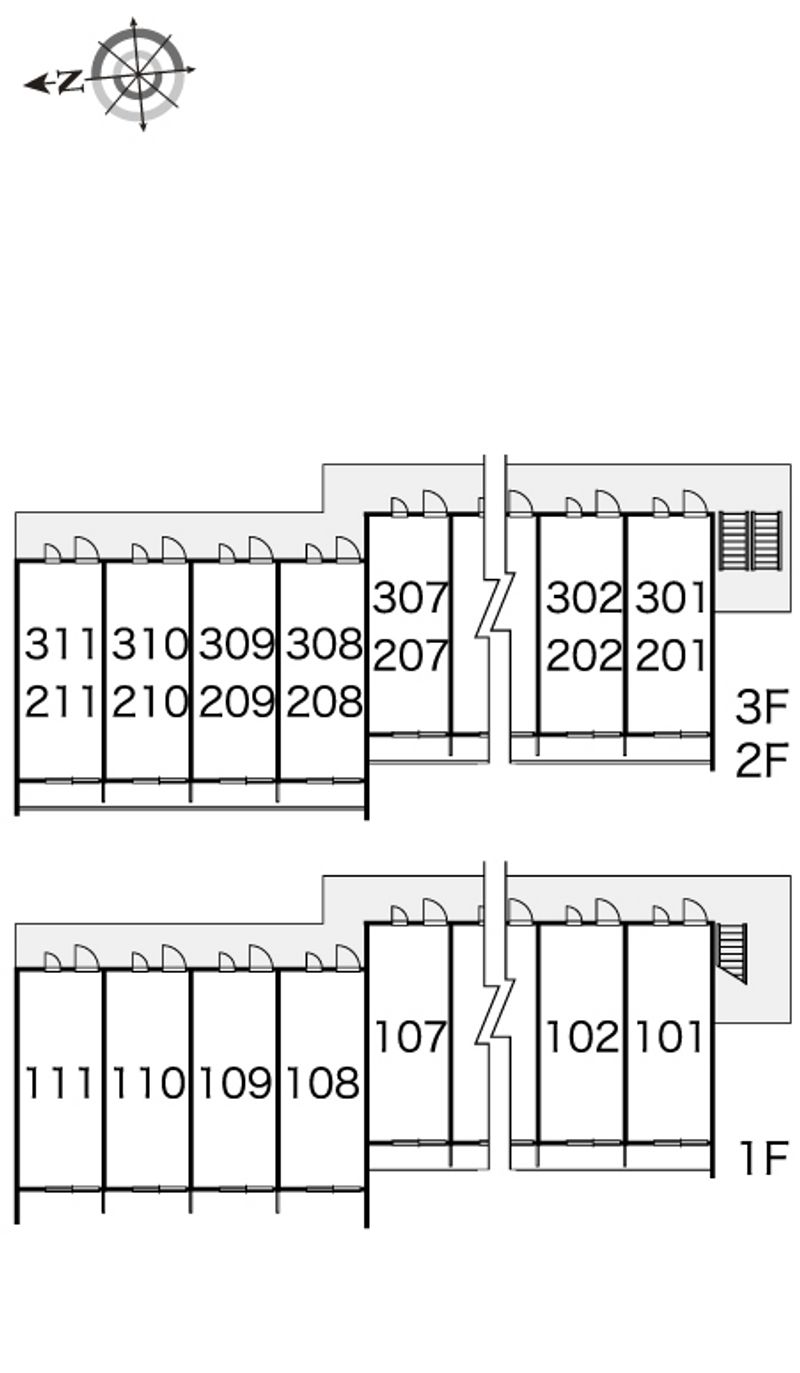 レオパレスＲＡＩ 間取配置図