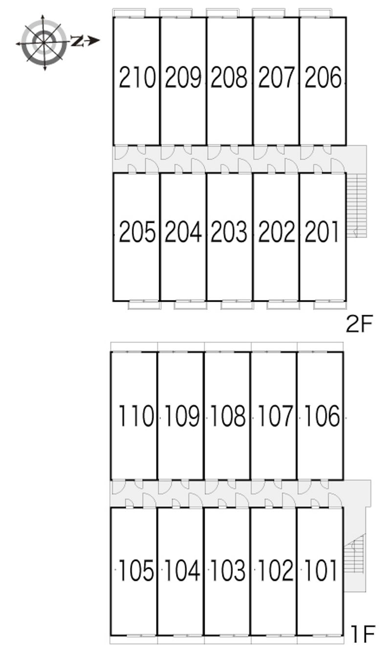 レオパレス神明５ 間取配置図