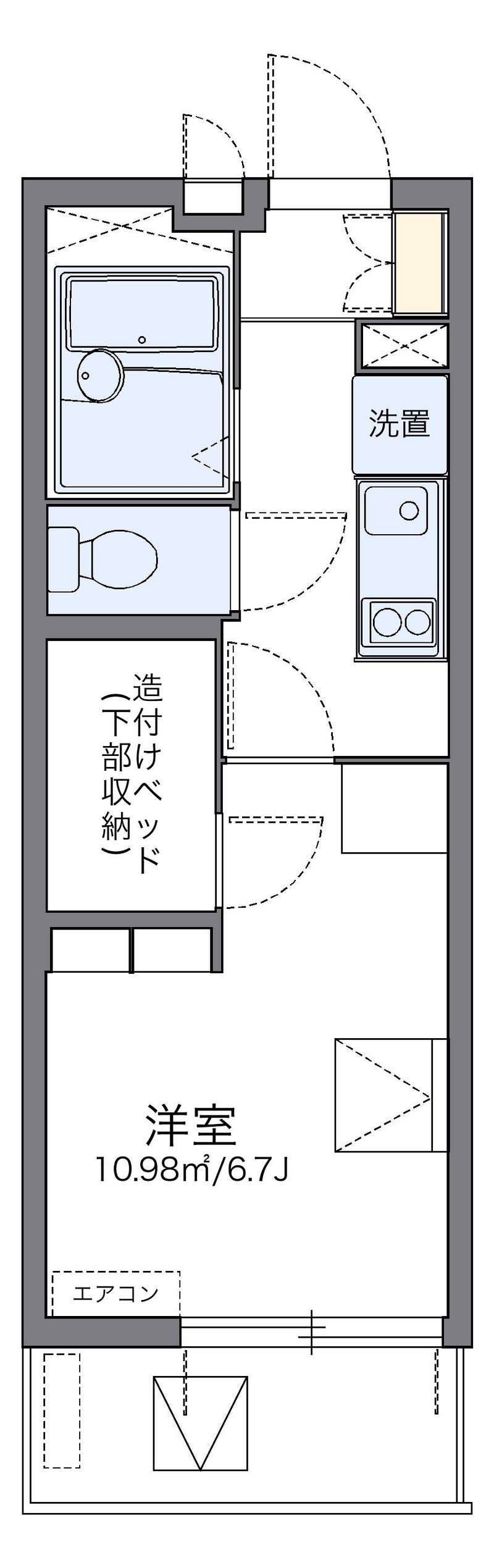 レオパレスひまわり 間取り
