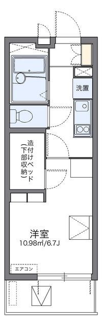 レオパレスひまわり 間取り図