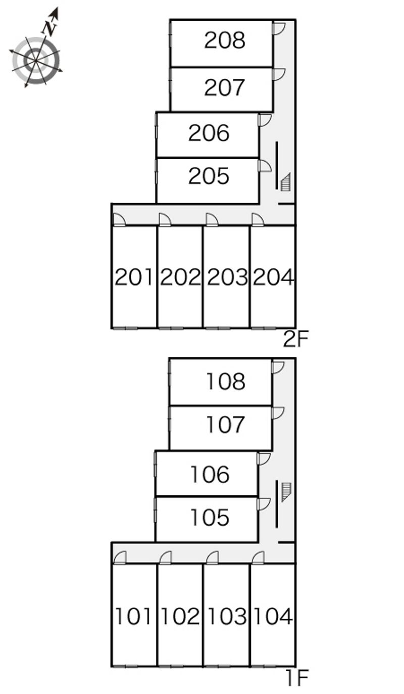 レオパレスバンフィー 間取り配置図