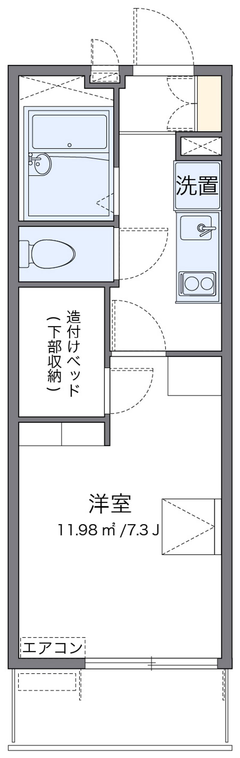 レオパレストレ 間取図