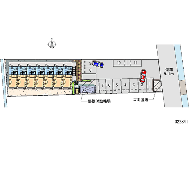 レオパレス田中町 月極駐車場