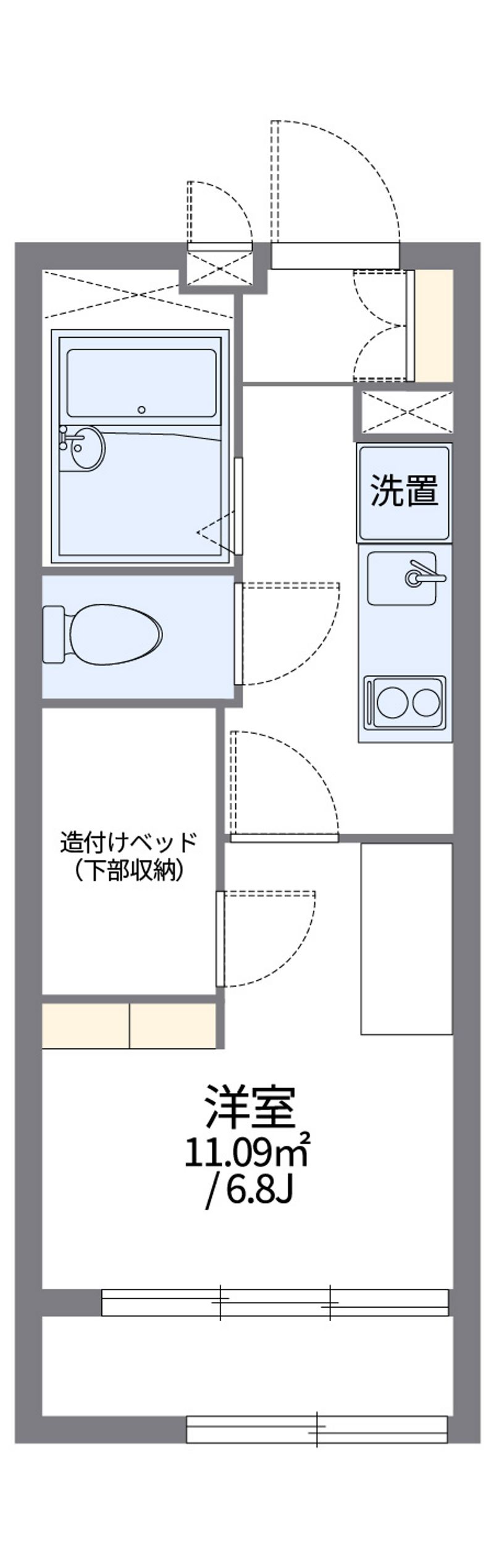 レオパレスリュエル 間取図