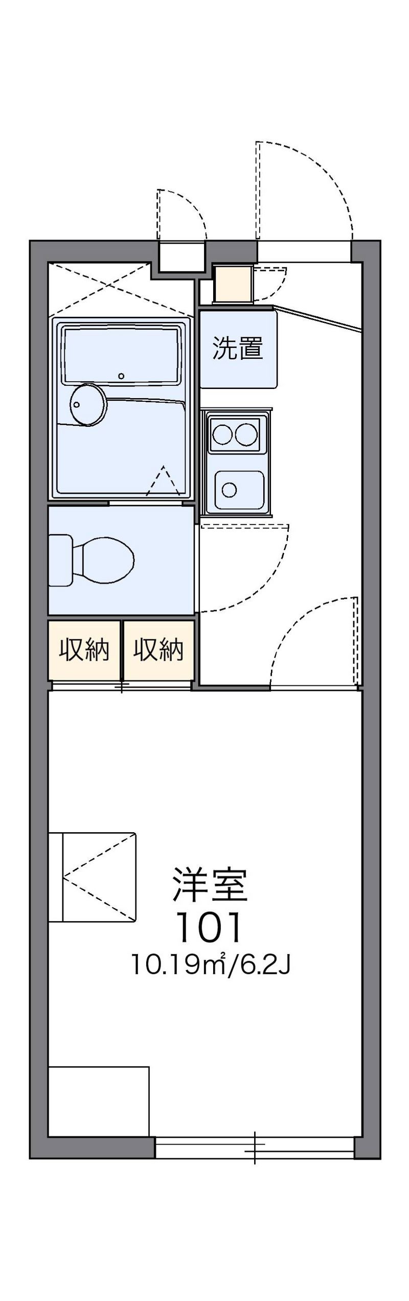 レオパレスハルカ 間取図