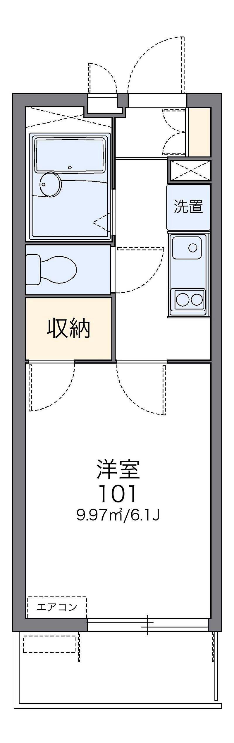 レオパレスＹＳ１１ 間取図
