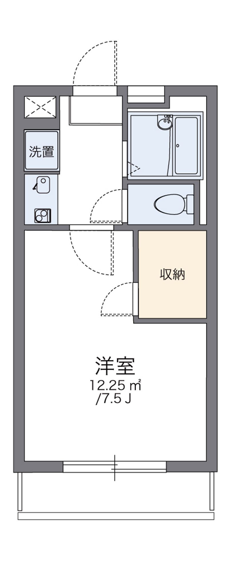 レオパレスＴＡＣＨＩＢＡＮＡ 間取り