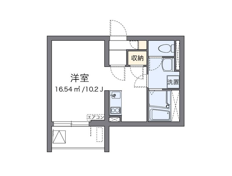 クレイノアウリィ仲六郷 間取図
