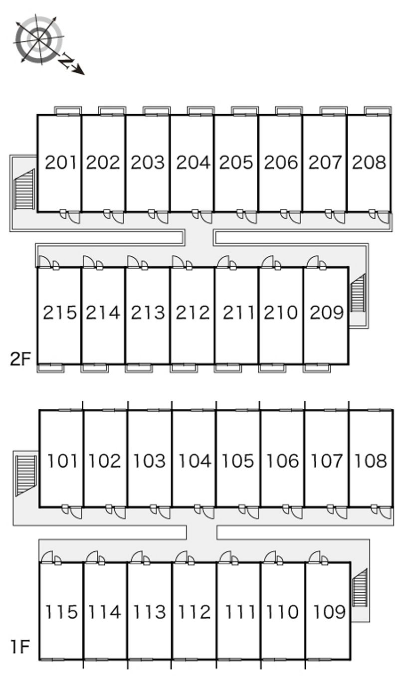 レオパレス蓮池 間取配置図