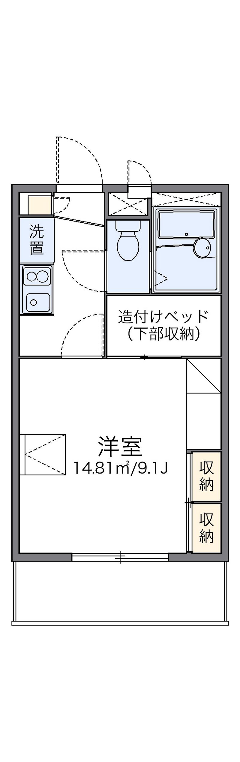 レオパレス荒見 間取図
