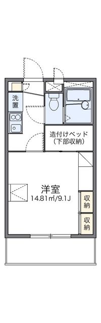 レオパレス荒見 間取り図