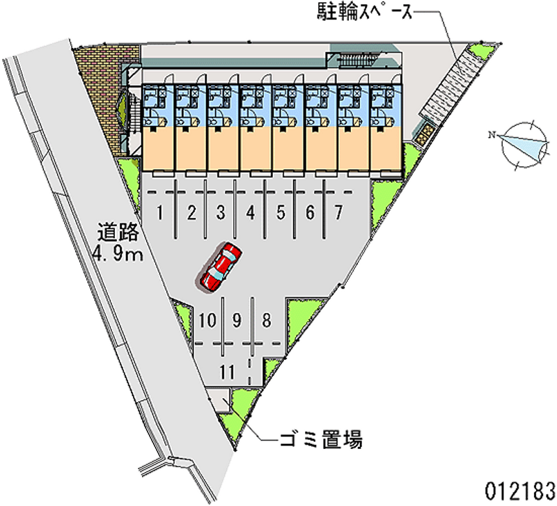 レオパレスサンマーム美乃利 月極駐車場