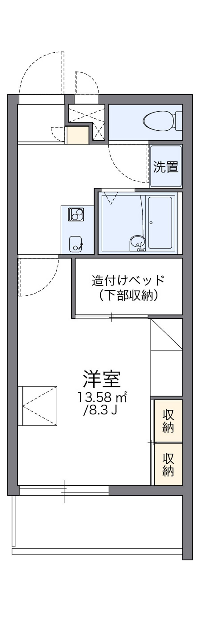 レオパレスプレミール　今川 間取り