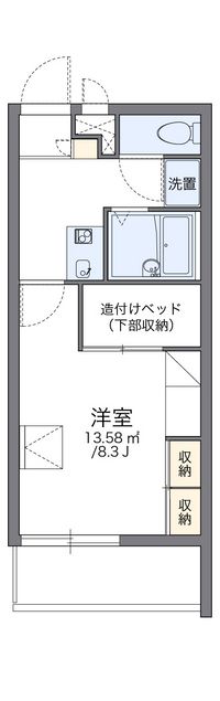 レオパレスプレミール　今川 間取り図