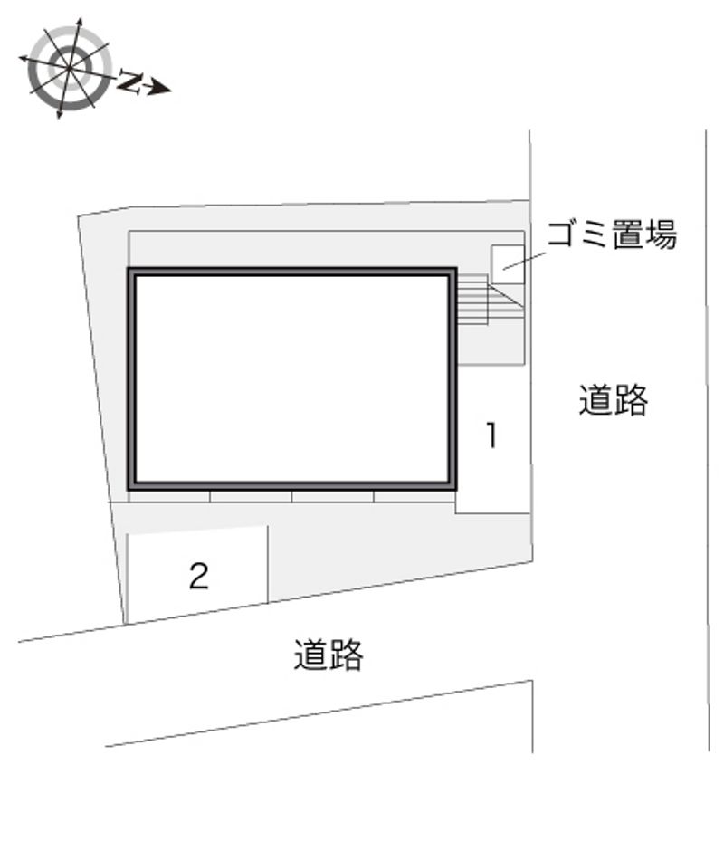 レオパレスＶｉＶｉ芦屋 配置図