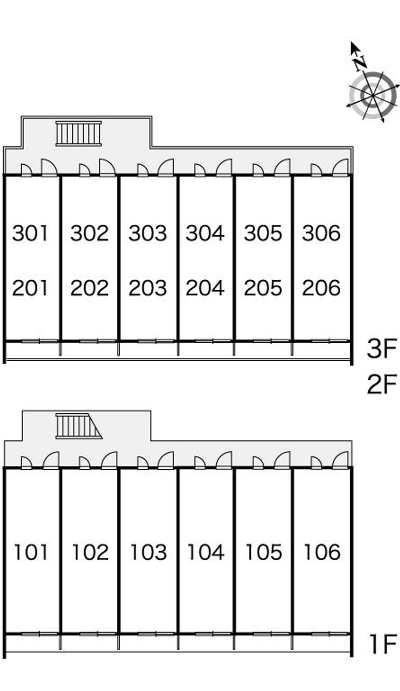 レオパレスフォーシーズン 間取配置図