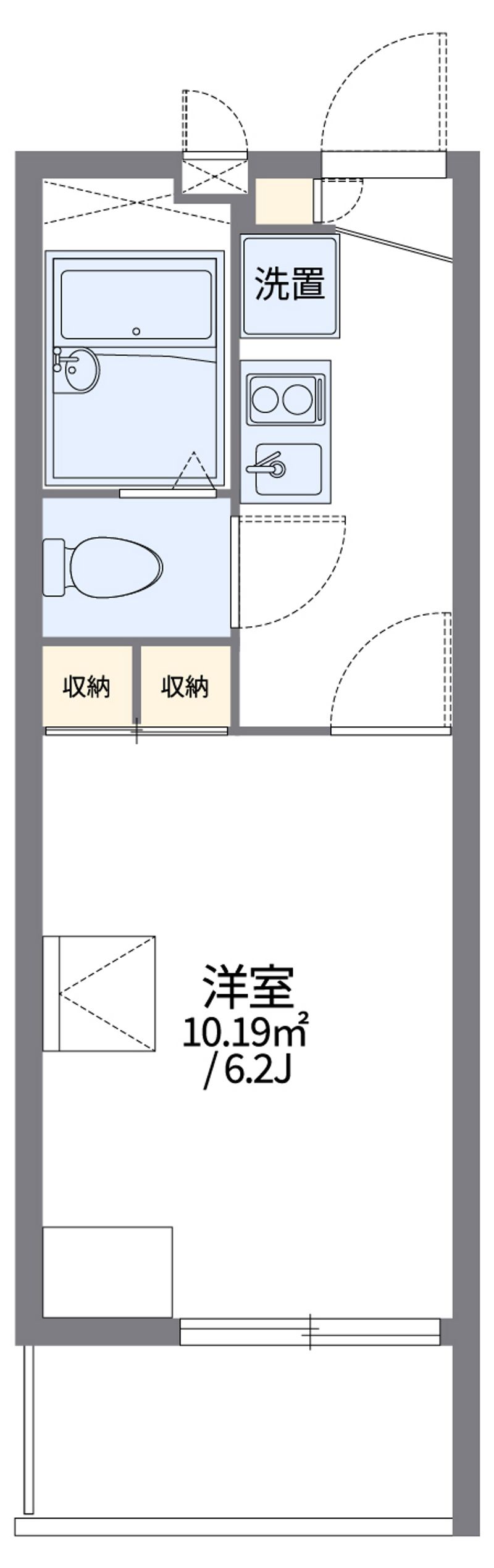 レオパレス相生 間取図