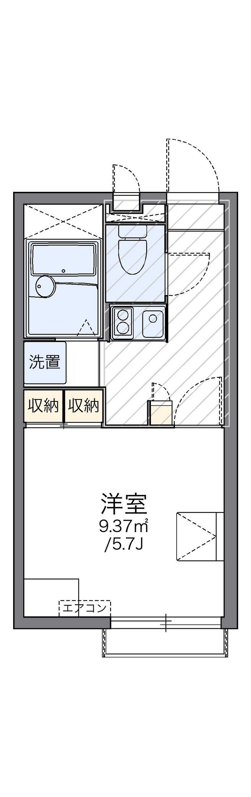 レオパレスアネックスヒーロー 間取図