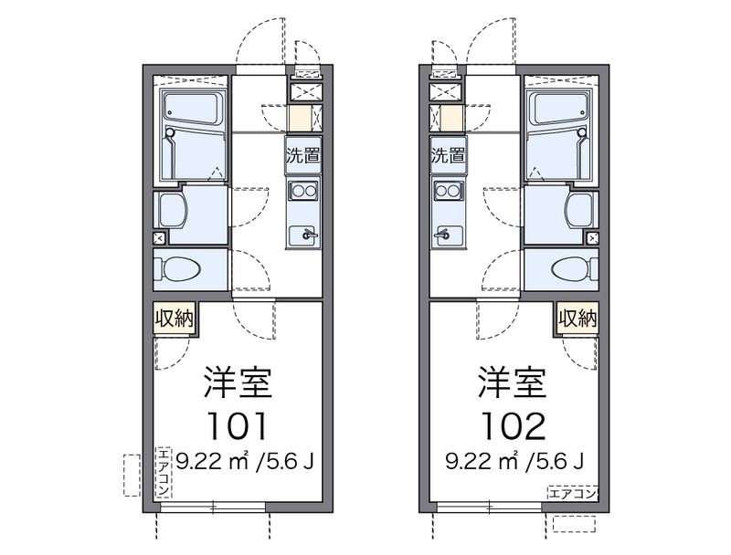 クレイノ桜が丘 間取図