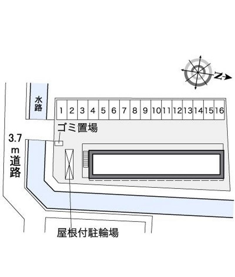 レオパレスＣｌｅａｎＲｉｖｅｒ 駐車場