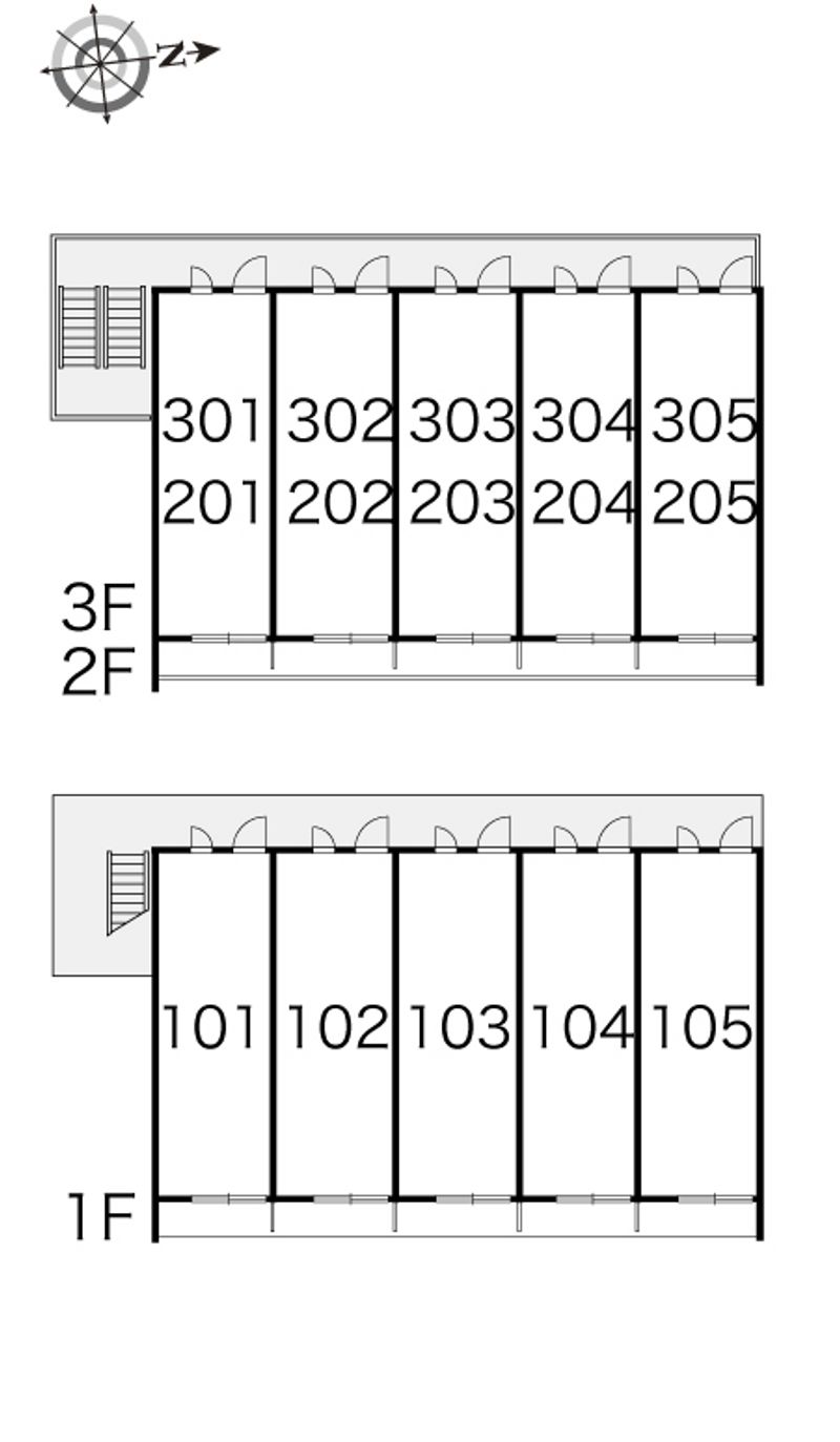 レオパレスストリーム正木 間取配置図